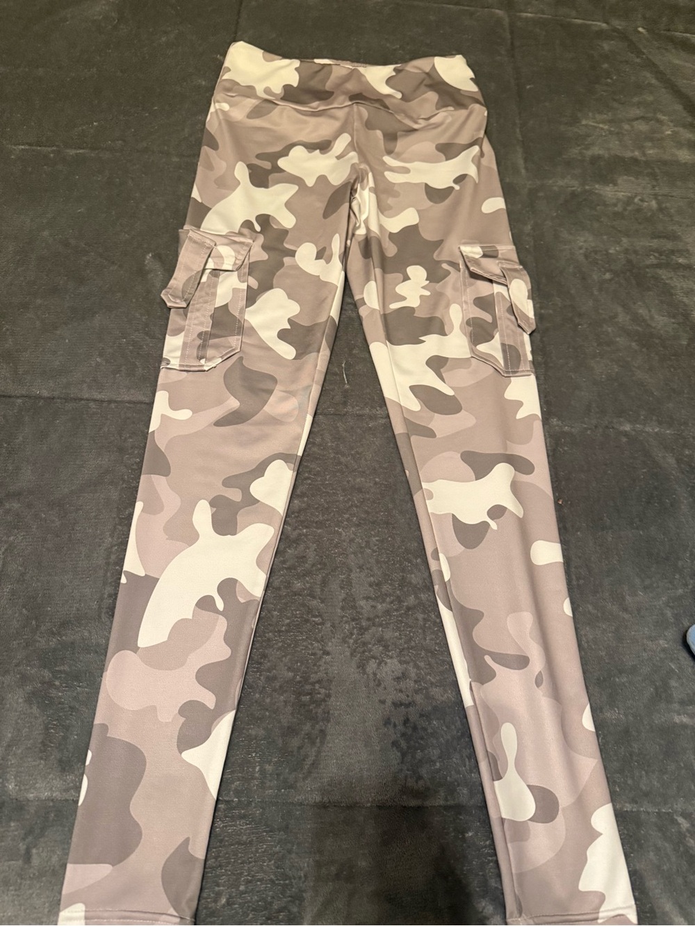 Camo Cargo Leggings - Taupe Camo